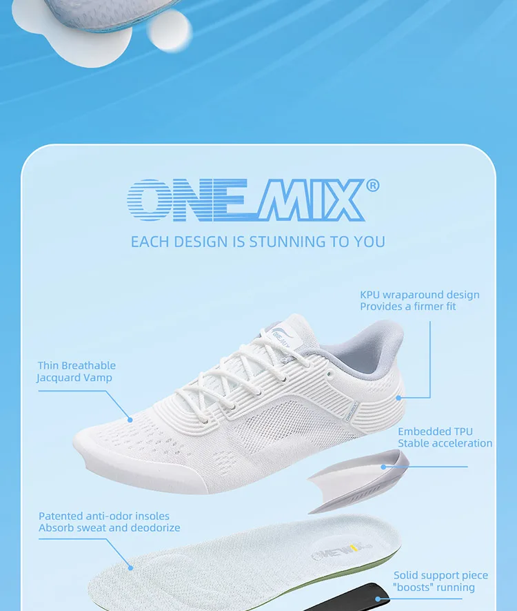 ONEMIX YUE SHUANG Laufschuhe für Herren, Luftpolster, sportliche Paar-Trainer, Sport-Laufschuhe, Outdoor-Sneaker für Damen – Detail 24