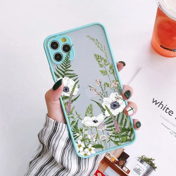 Blütenknospen-Handyhülle für iPhone 17 16 7 8 Plus 11 12 13 14 15 Pro Max 14 Plus – Präzise Pflanzen-Design Rückseite für iPhone X XS XR – Detail 6