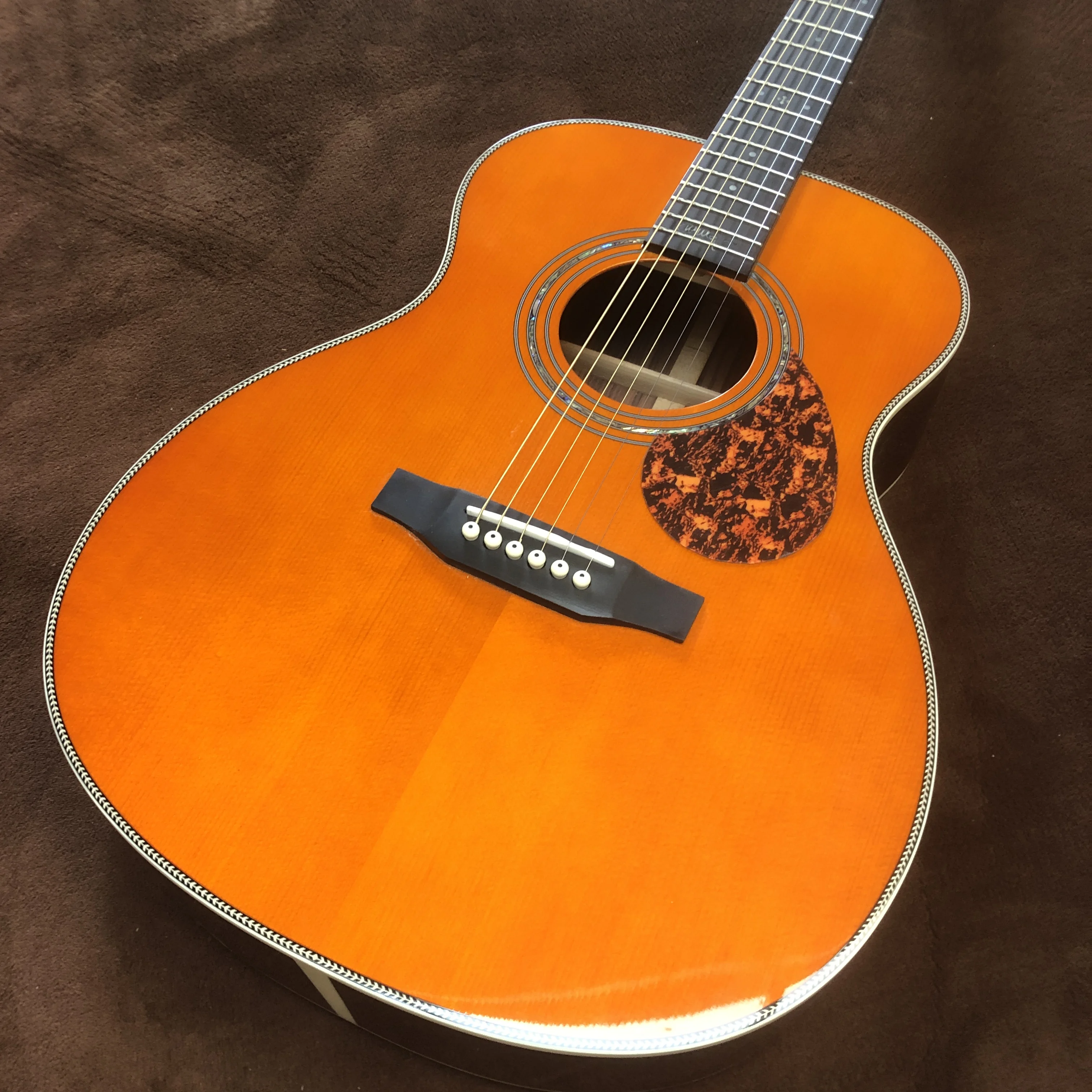 40-inch om series signature solid wood profile acoustic wood guitar