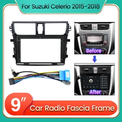 NaviFly For Suzuki Celerio 2015 2016 2017 2018 Android frame Car Radio Fascia Dash Dashboard Frame Panel Trim Kit Stereo adaptor