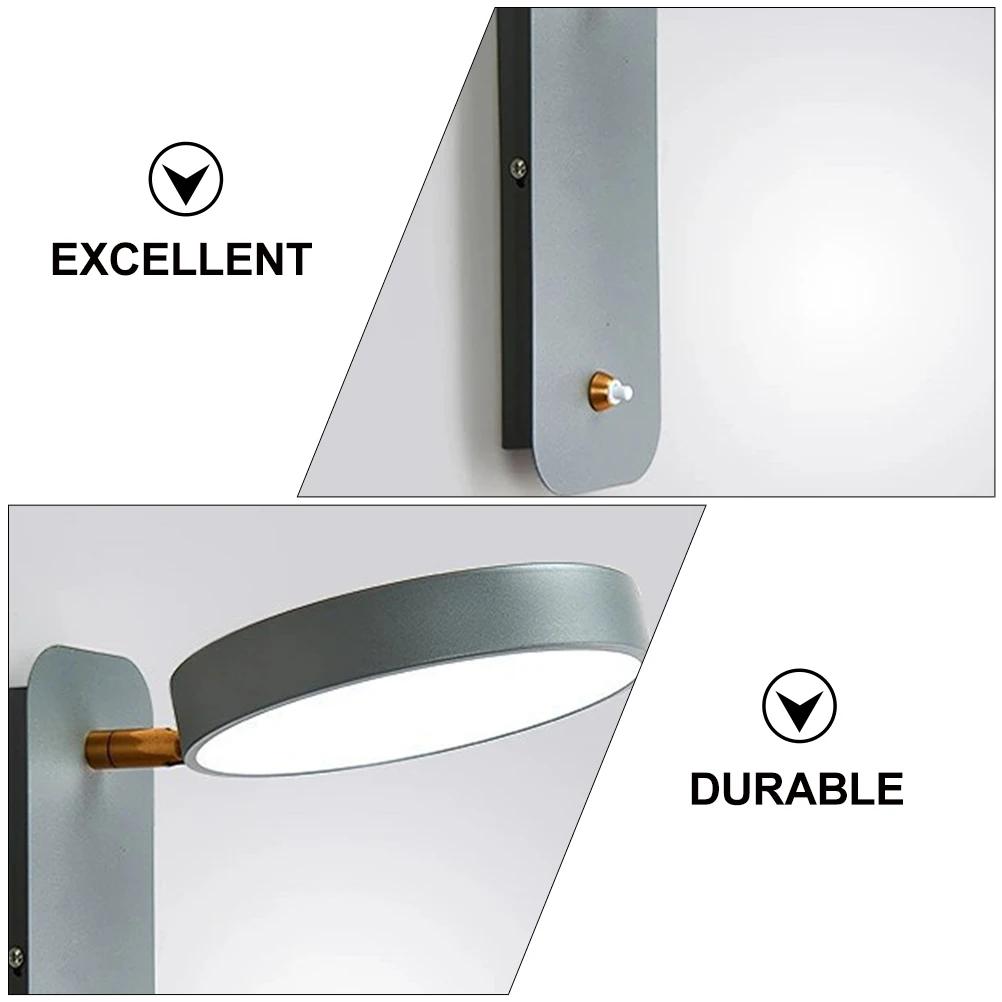 

1Pcs LED Wall Light Creative Round Fixture Strong Build for Small Spaces Bedroom Dormitory Hallway Functional Decorative Light