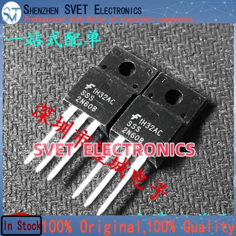 10PCS-50PCS  SSS2N60B  TO-220F  MOS2A 600V   Original In Stock Fast shipping