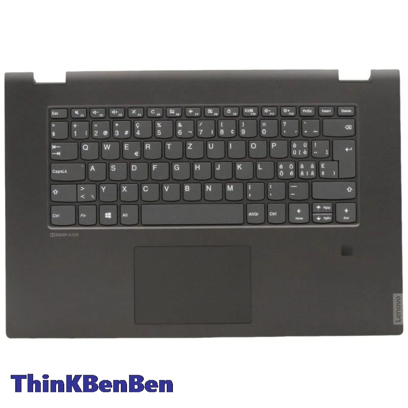 Sws Zwitserse Zwarte Toetsenbord Hoofdkast Palmsteun Shell Cover Voor Lenovo Ideapad Flex C340 15 15iil 15iwl 15iml 5cb0s17665