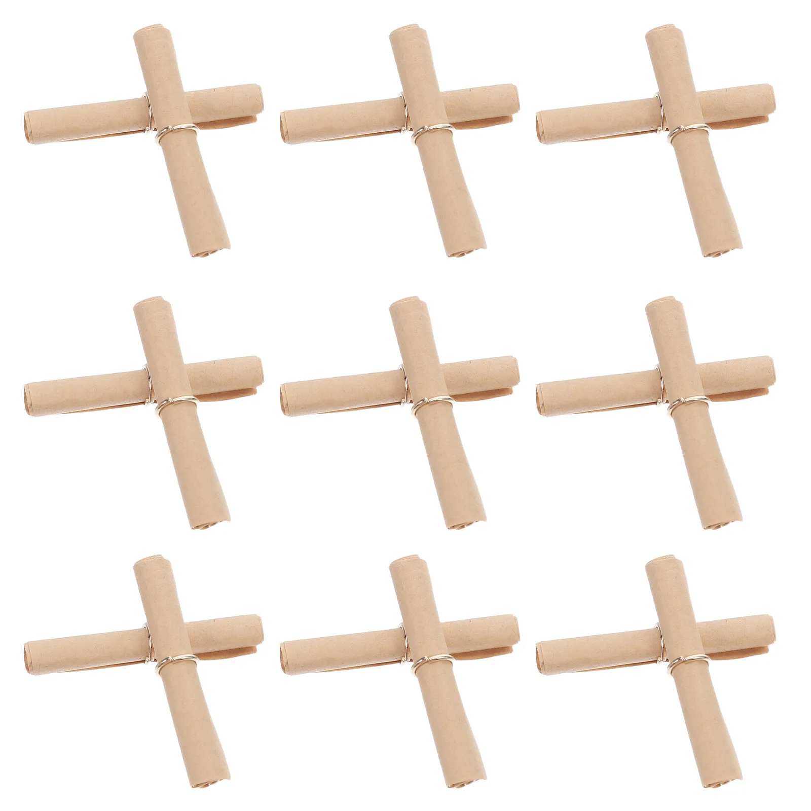 200Pcs Mini Vintage Scrolls Kraft Paper Message Rolls Writable Blank Scroll Paper for Wedding Invitation Wishing Bottle