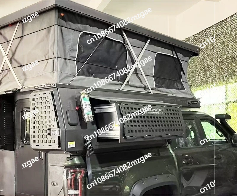 Pickup truck camel room box self-driving travel room box pickup truck RV outdoor camping trunk modification