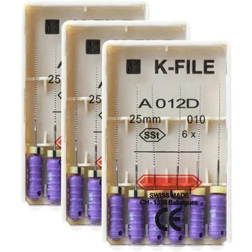 3 paquetes de 21/25/31mm K-FILE Dental SSt Endo raíz Canal K archivos uso manual endodoncia acero inoxidable suministros de laboratorio de odontología herramientas