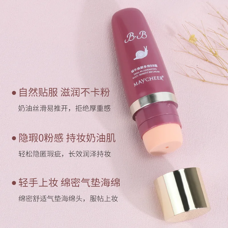 40ml BB Cream Illumina sfocatura Fondotinta Viso Correttore idratante Lunga durata Impermeabile Copertura completa Anche il tono della pelle Trucco