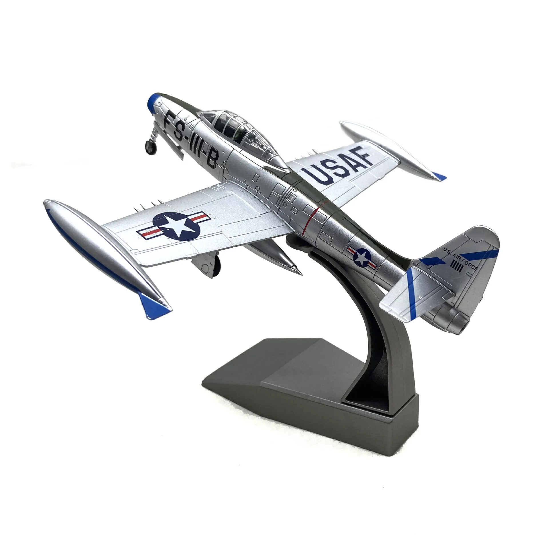 1:72 Scale Alloy US F-84 Thunderbolt Jet Fighter Die-cast Aircraft Models for Collection or Gift Static Collection Ornament