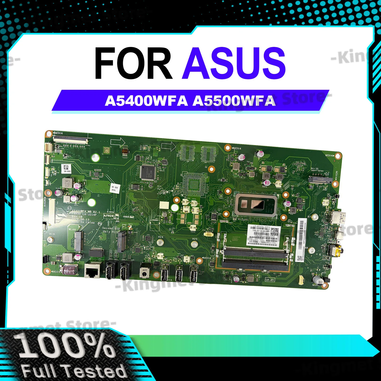 A5400WFA Laptop Motherboard For ASUS VivoBook A5400WF A5400WFA Notebook Mainboard With 10th Gen I3 i5 i7 100% tests OK fast ship