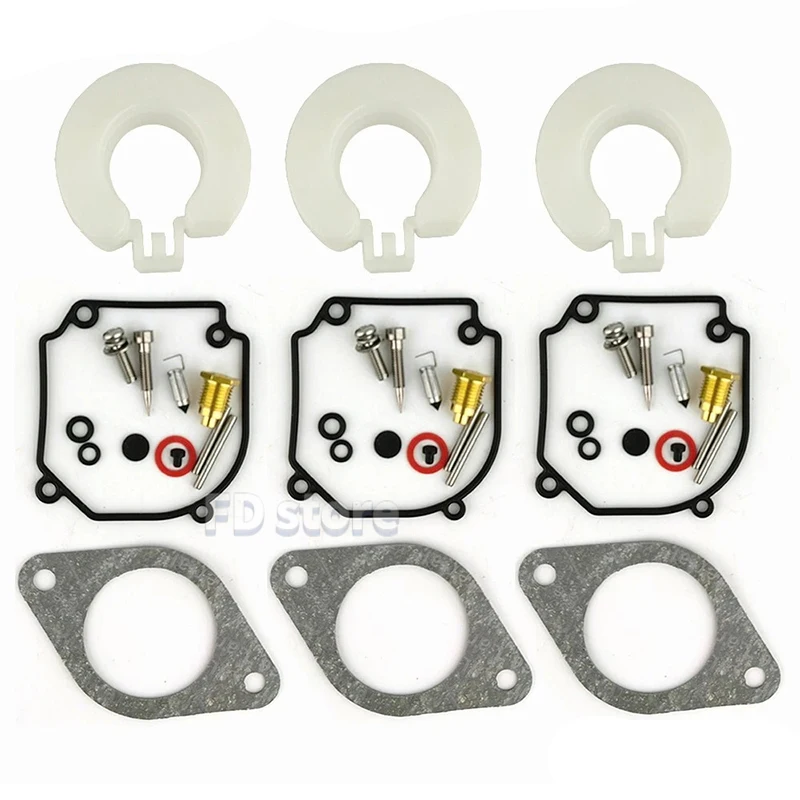 3set 6H1-W0093-01-00 Carburetor Repair Kit For Yamaha Outboard 2T 75-80-90HP Sierra 18-7291 6H1-W0093-00