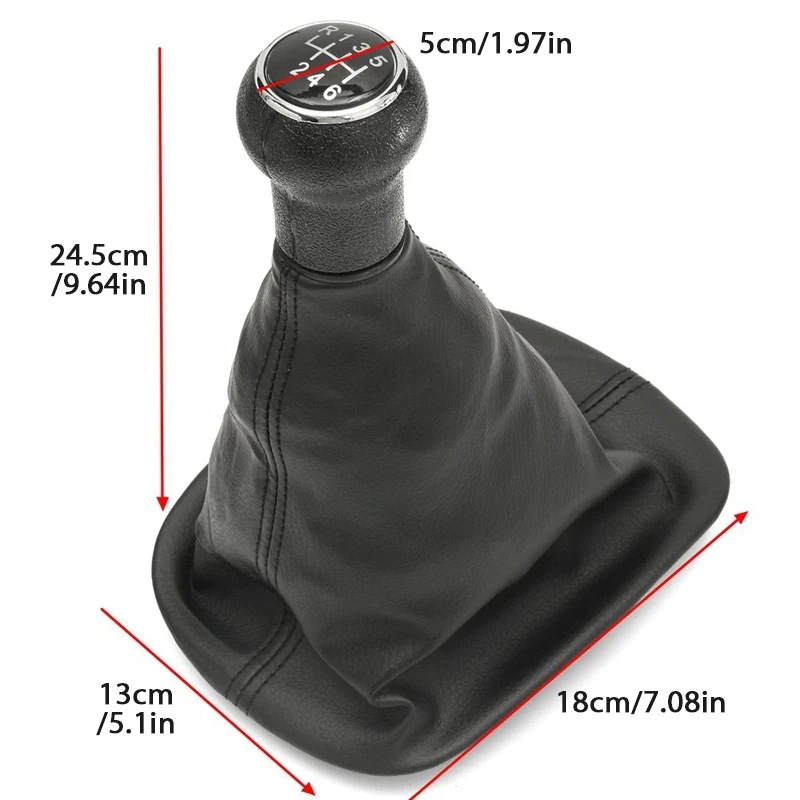 Untuk VW Passat B5 B5.5 1996-2005 mobil 6 kecepatan Manual MT Gear Stick Shift Knob tuas stik penutup Gaiter Aksesori Mobil kerah
