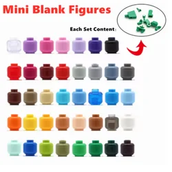 G-MOC 10Pcs/lot Buildings Blocks Solid Color Mini Doll Brick 40 Colors Figures Bricks MOC Accessory Display Toys Kids Gift