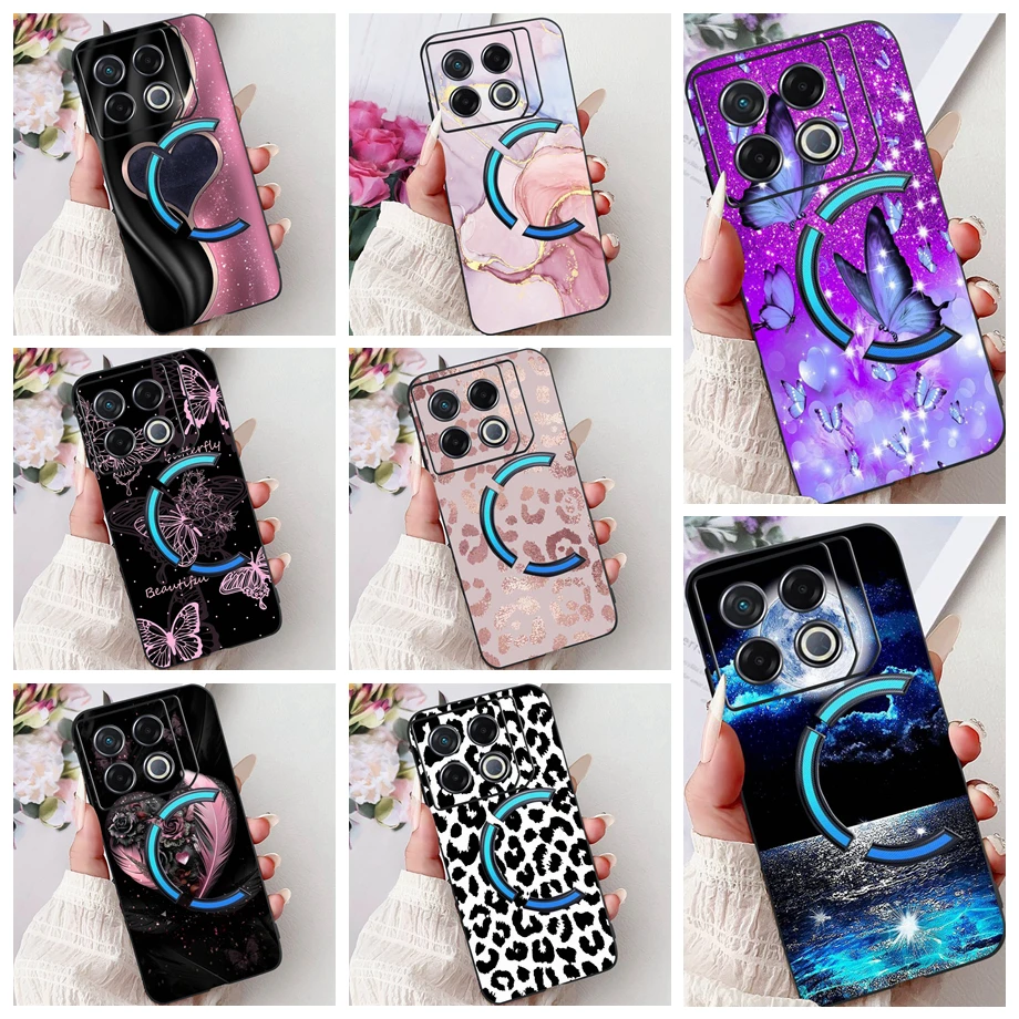 Soft Liquid Silicone Back Cover For Infinix GT 20 Pro X6871 Phone Case Marble Gothic Style Cartoon Bumper Shell Infinix GT20Pro