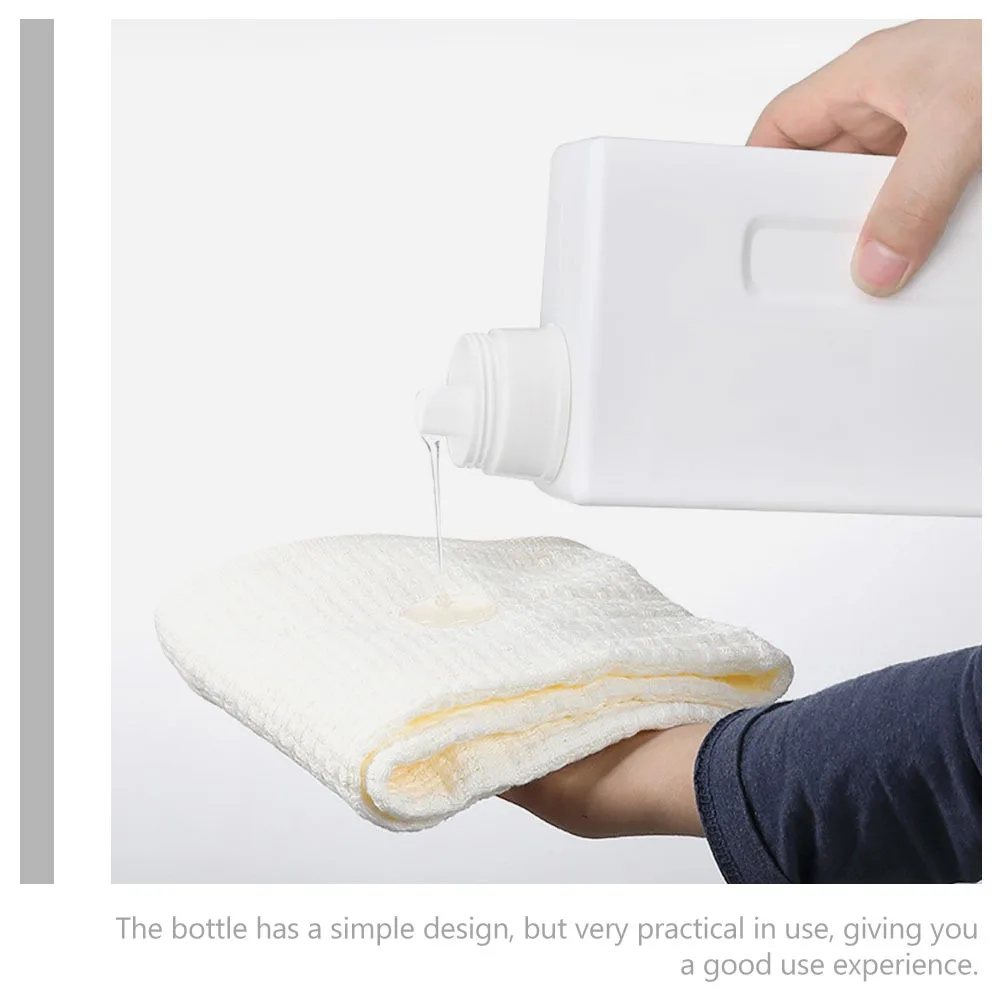 

2Pcs Simple Lotion Bottle Reusable Leakproof Sub Bottle for Laundry Detergent Shampoo Conditioner Body Wash Emulsion Powder