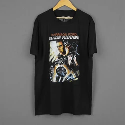 Blade Runner T-Shirt CyberPunk Movie Rachael Rick Deckard Metropolis The Matrix Black Tee Cotton Summer t shirt