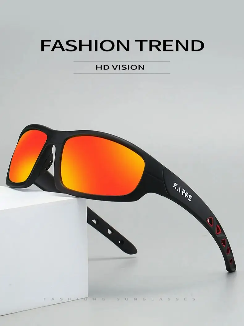 AliExpress karos KAROS HD Polarized Anti-UV Sports Sunglasses Men Women Hiking Cycling Goggles with Complete Packaging Set YZ2029