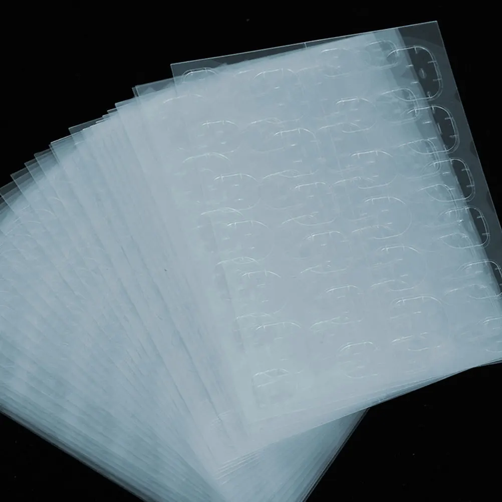 Guias adesivas azuis para manicure, faça você mesmo, prensa em unhas, ferramenta de reparo de arte de unhas falsas, abas adesivas para unhas