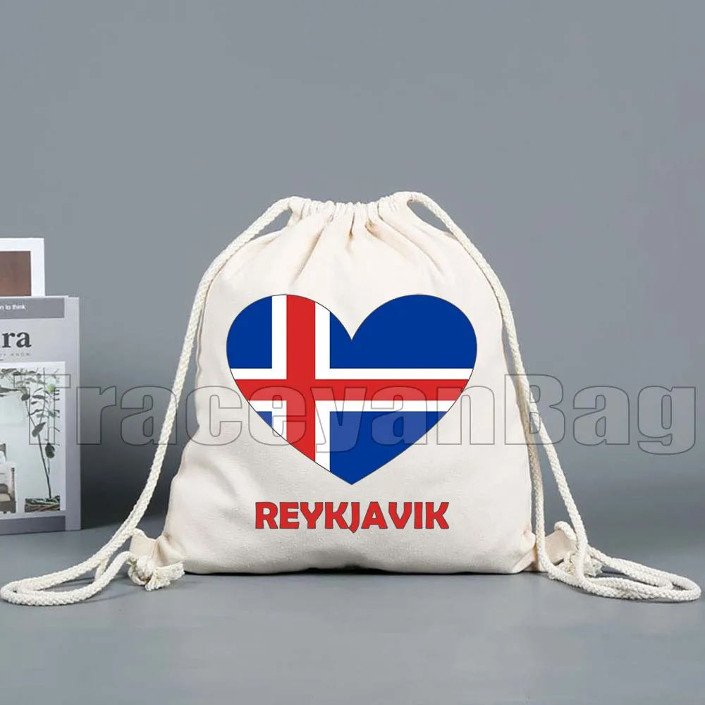 Maldive Norvegia Palestina Islanda Corea del Sud Spagna Svezia Ucraina Iran Yemen Cuore Bandiera Tela Borsa con coulisse Zaino Sackpack