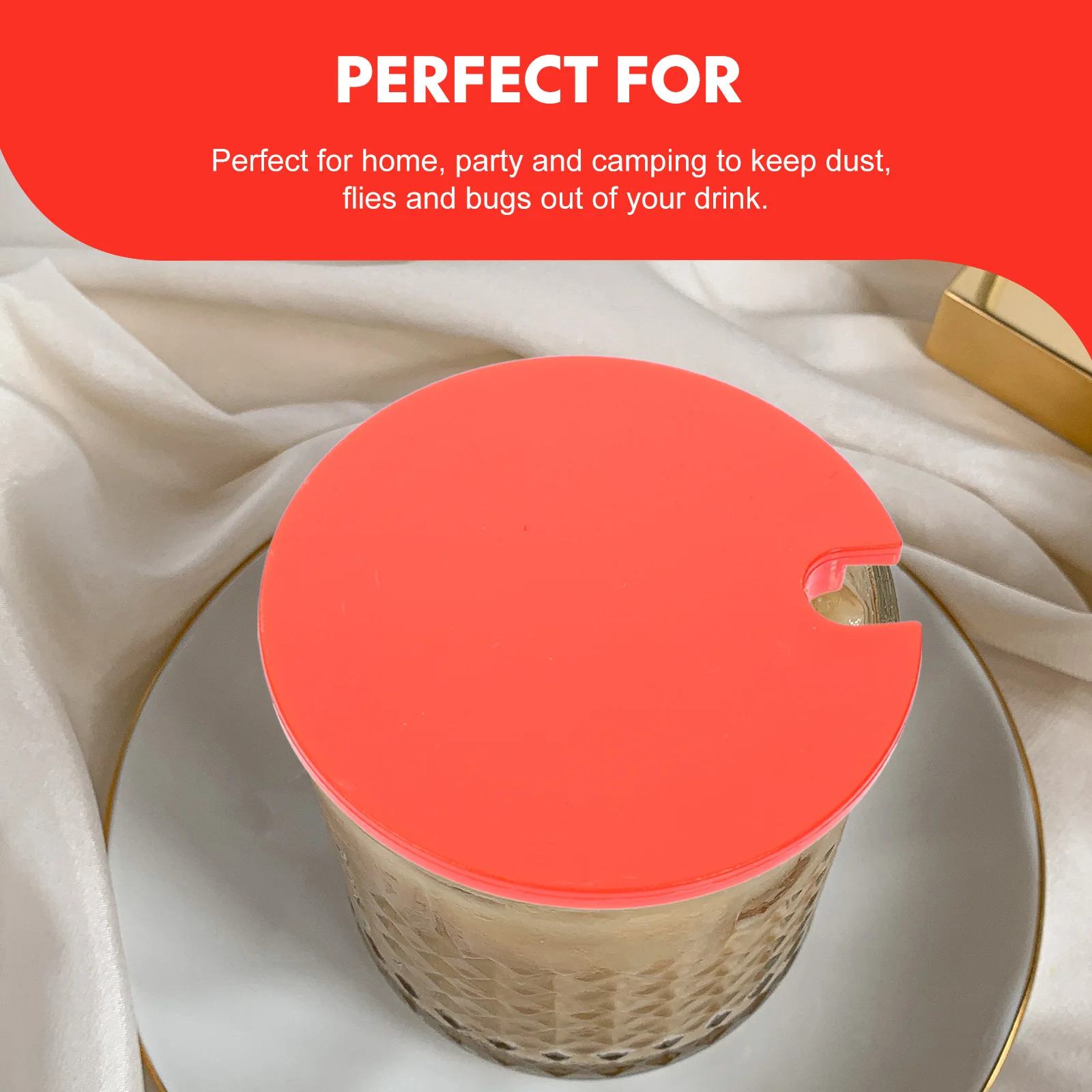 

6 Pcs Cup Lid Covers Reusable Airtight Mug Drinking Convenient Lids for Drinks Milk