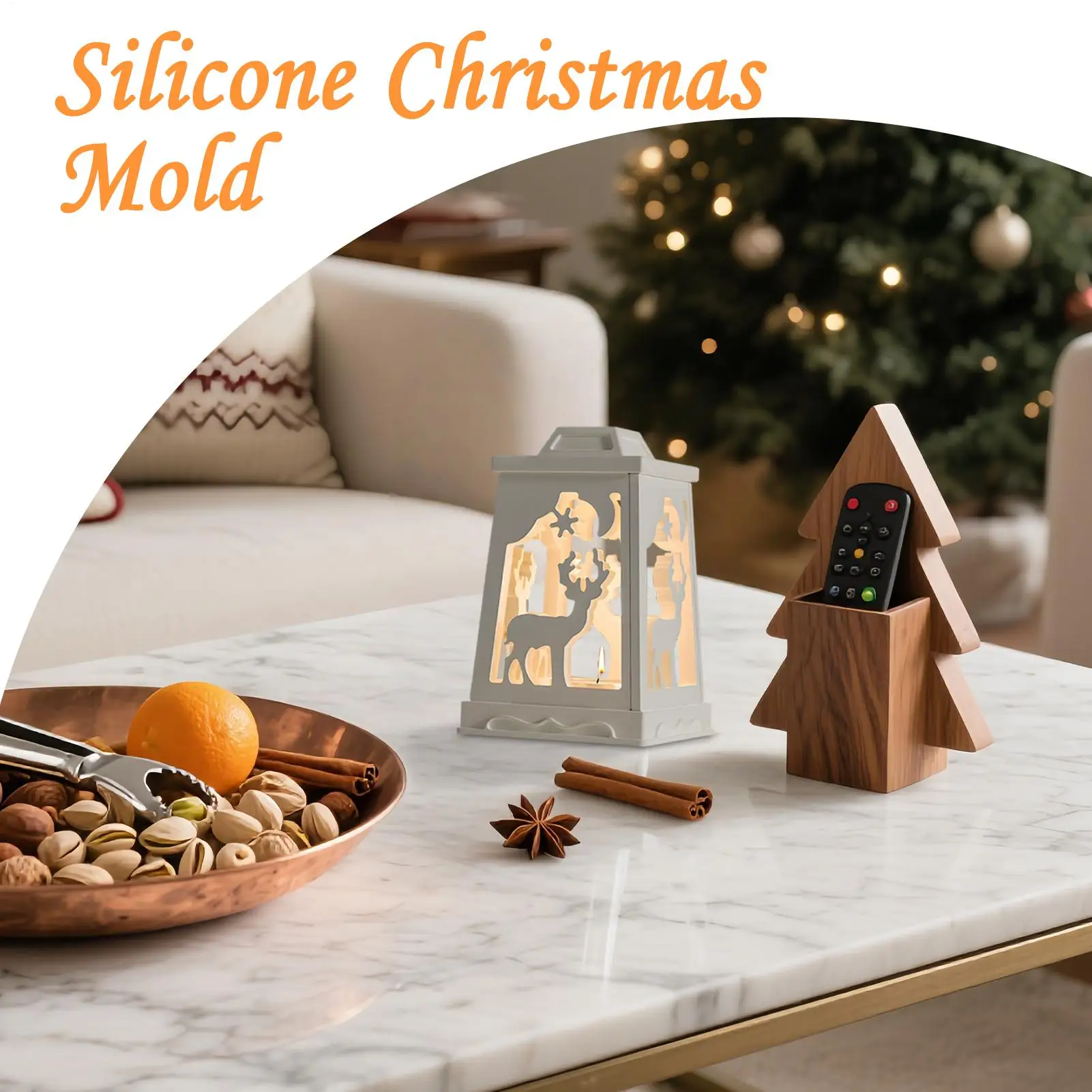 

Рождественские формы для свечей, силиконовые гипсовые формы для изготовления свечей, многоразовые формы для домашнего декора для гипсовой глины, воска, бетона, помадки, кухни