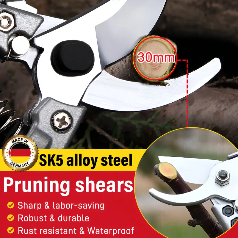 Multi Function Fruit Tree Pruning Shears Labor Saving Garden Branch Cutter Bonsai Trimming Scissors For Backyard Plant Cutting