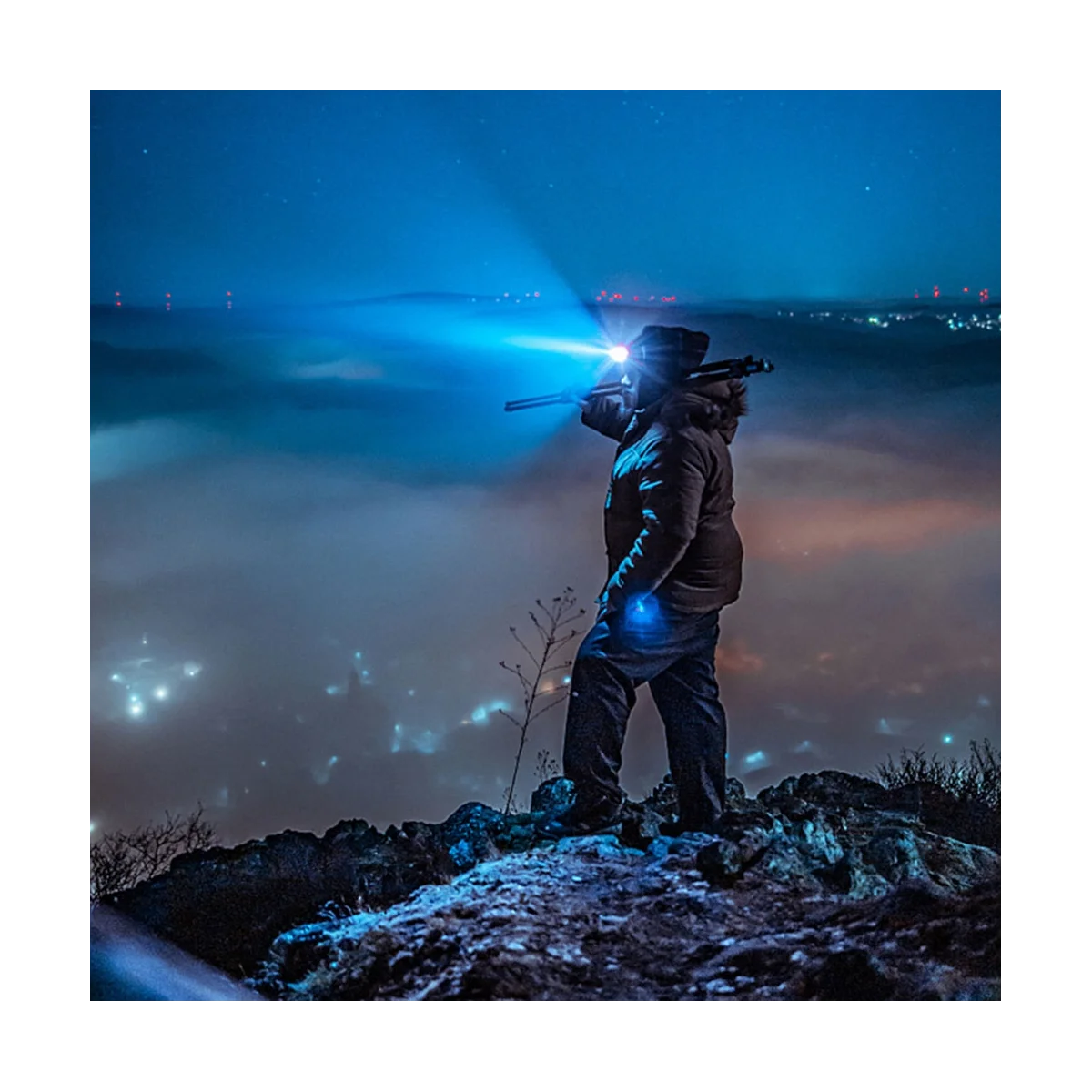 Cob Scheinwerfer LED Sensor Rotlicht Angeln Scheinwerfer Mini USB Scheinwerfer eingebaute Batterie multifunktion ales Leicht gewicht