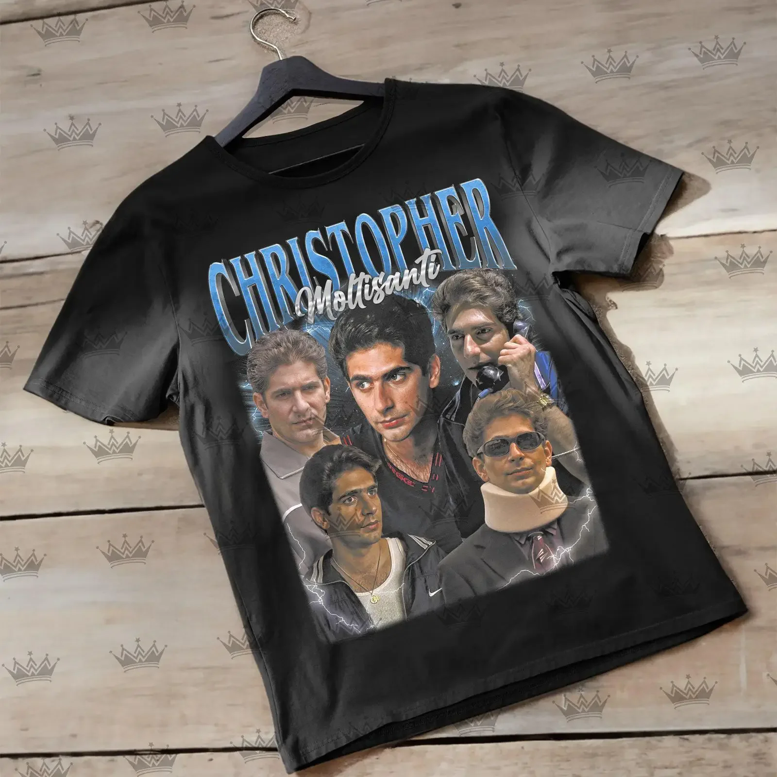 CHRISTOPHER MOLTISANTI Vintage T Shirt Homage Retro 90s Ideal for Tv Show Movies Enthusiasts ID vintage Washed Soft