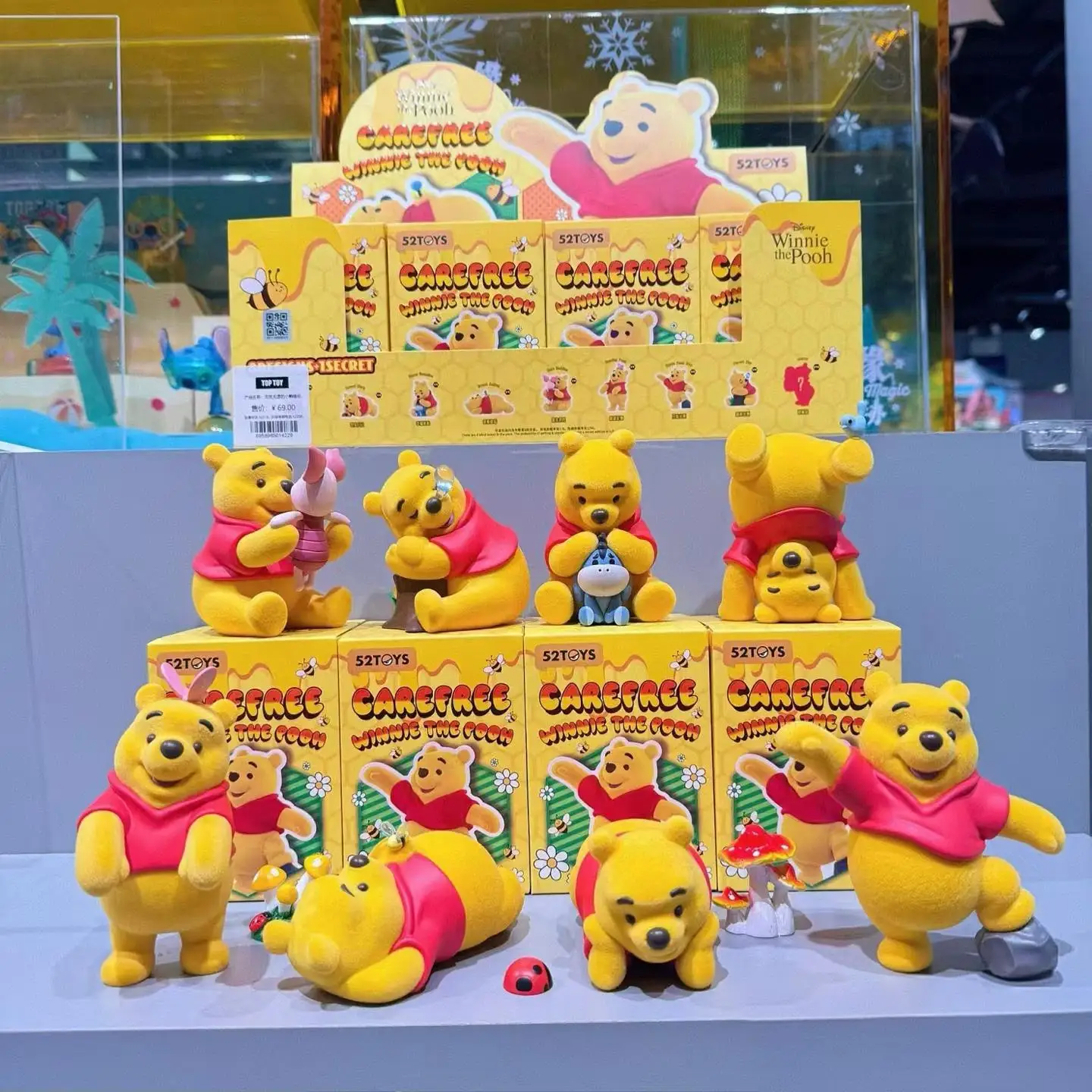 

Винни-медведь слепая коробка от 52 игрушек, набор официальных лицензированных коллекционных фигурок, милый мультяшный декор для стола, модель подарков f