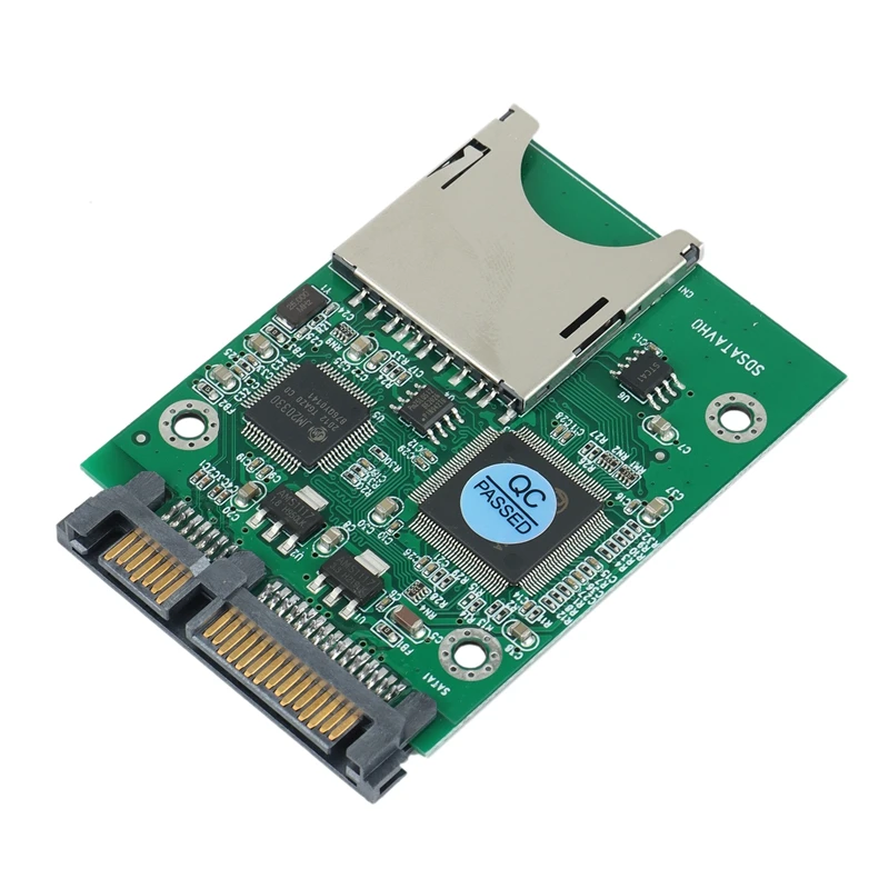 

SD SDHC Secure Digital MMC Memory Card To 7+15P SATA Serial ATA Converter Adapter Easy Installation No Driver Required