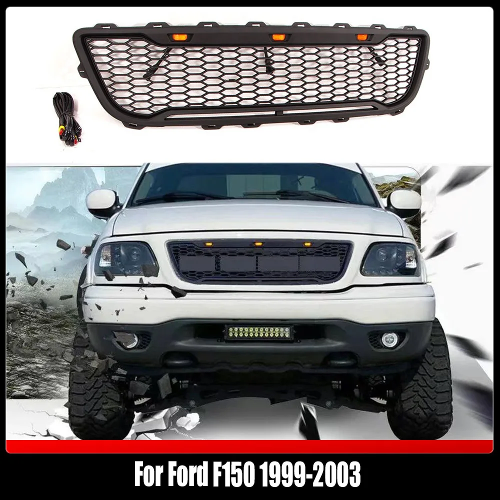 

Fit For Ford F150 1999-2003 Pickup Truck Parts Front Bumepr Racing Grill Grille Other Exterior 4x4 Offroad Accessoriesabs ABS