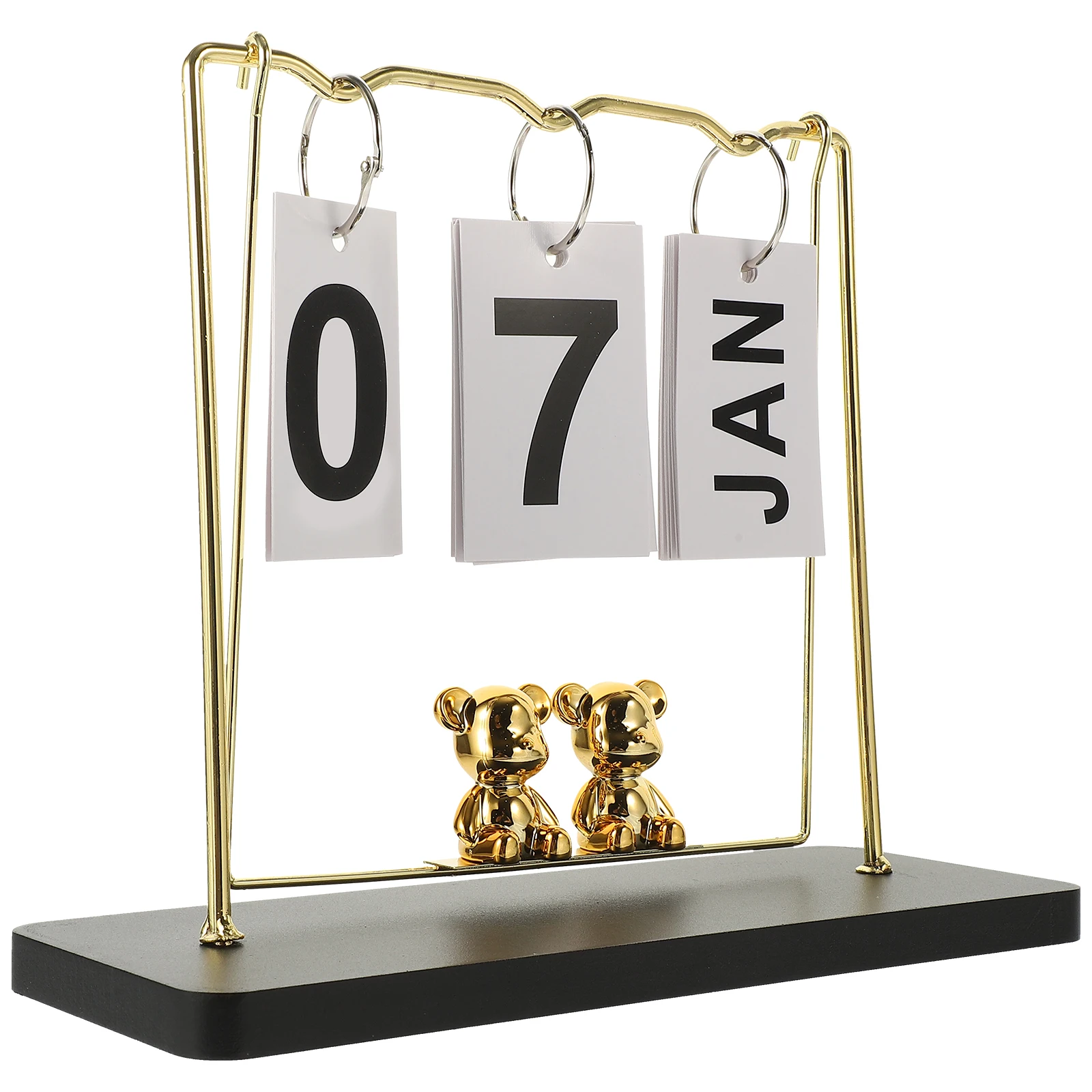 

Swing Ornaments Reusable Calendar Listing Paper Perpetual Block for Desk Student