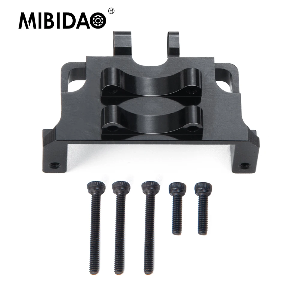 MIBIDAO Metal Alloy Servo Fixed Mount Bracket for Axial SCX24 Deadbolt Chevrolet Wrangler Gladiator Bronco 1/24 RC Crawler Car