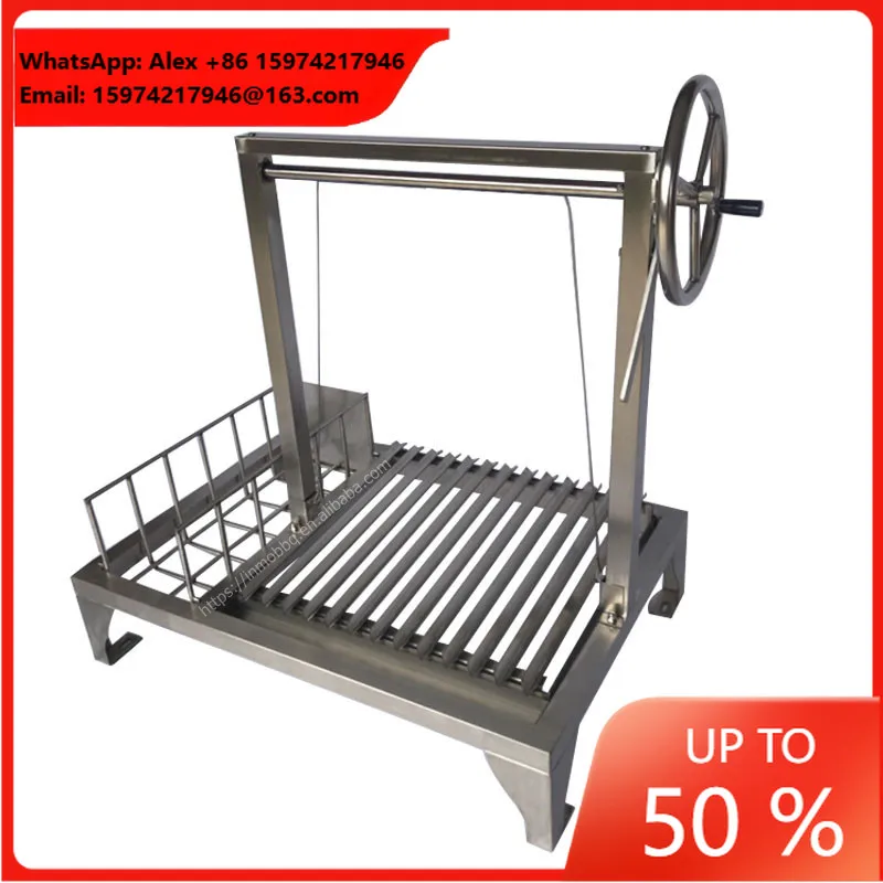 Wood Charcoal Stainless Steel Grill Bbq Built In Asado Parrilla Grill With Side Brasero Santa Maria Grill From Inmo BBQ