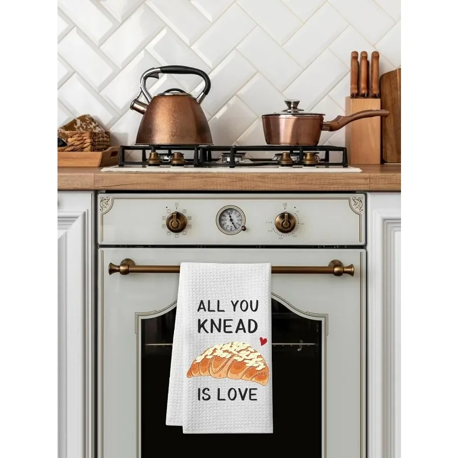 مناشف المطبخ المضحكة كل ما تعجن الحب كيس الدقيق منشفة المطبخ الحلو هووسورمينغ هدية أفضل منشفة طبق هدايا للخبازين بعيدا