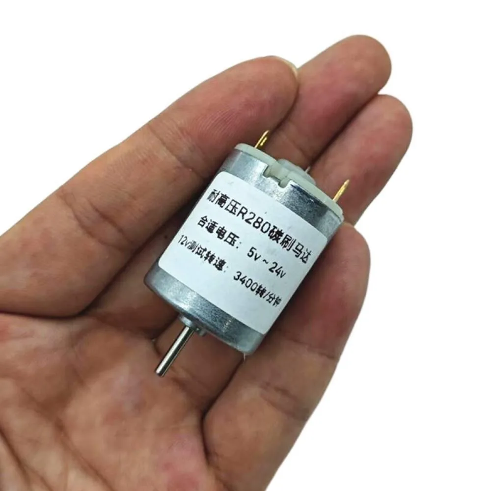 1PCS R280 High-torque/High-voltage DC Motor Remote Control Car Circular Strong Magnetic Carbon Brush Motor DC3-9V/DC5-24V Motor