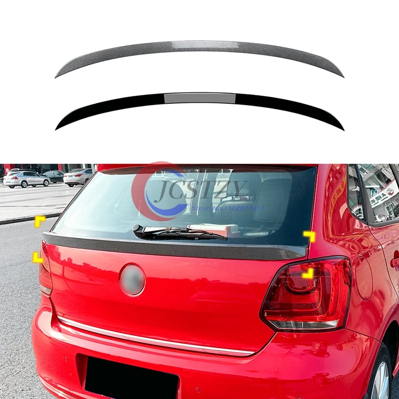 

Для Volkswagen Polo MK5 6R 6C 2011-2018 Высокое качество ABS заднее крыло крыша задняя коробка украшенный спийлер