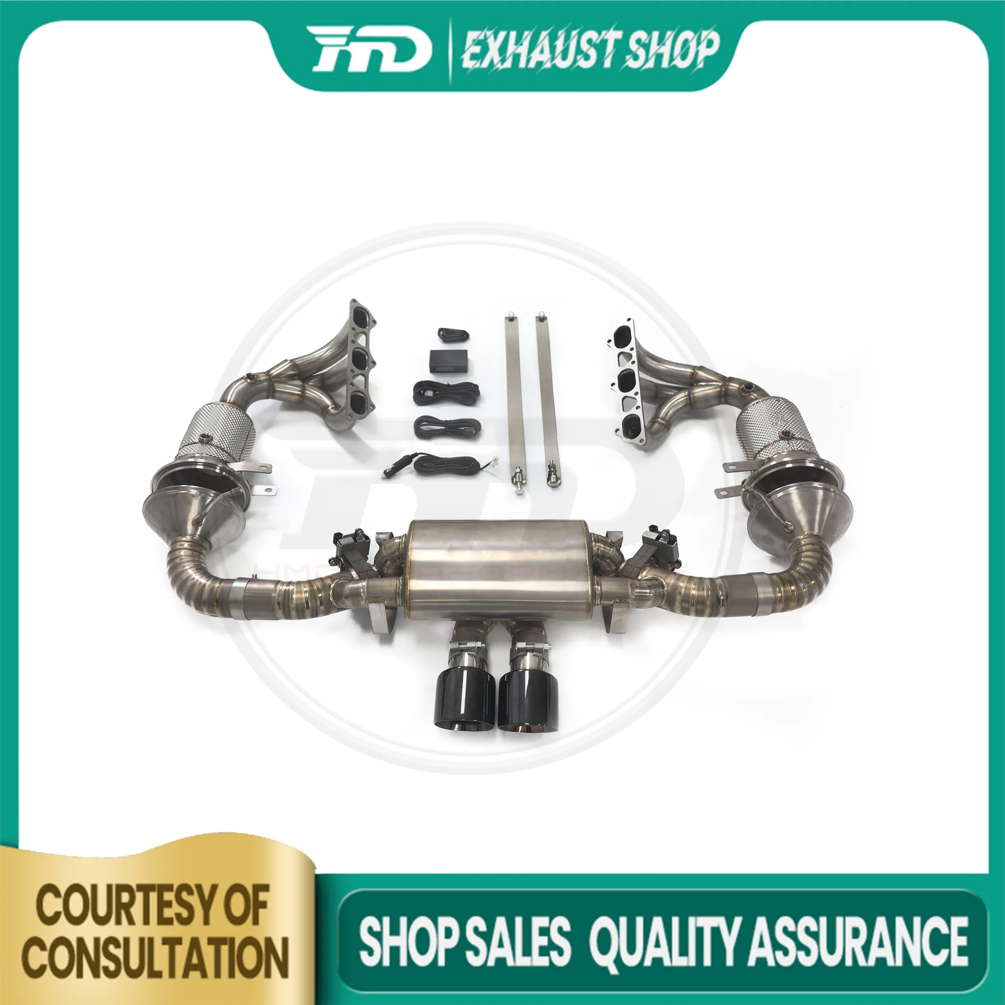

HMD Full Exhaust System for Porsche 911 992 GT3 4.0T Titanium Alloy for Catback Performance Muffler Valve Car Accessories