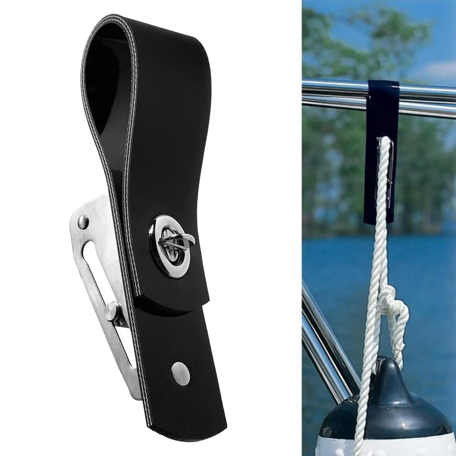 Marine Fender Adjuster Rustproof Boat Hardware Strap Holder Automatic Height Control for Watercraft