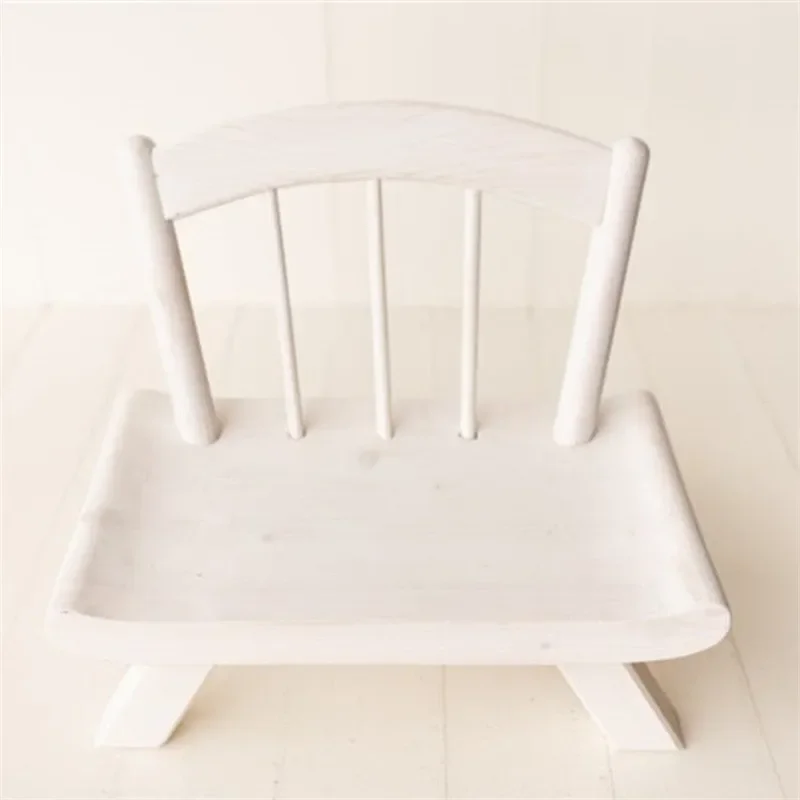 Newborn Photography Props Vintage Wooden Chair Bed Baby Furniture for Infant Photo Shooting Fotografia Posing Babies Accessories