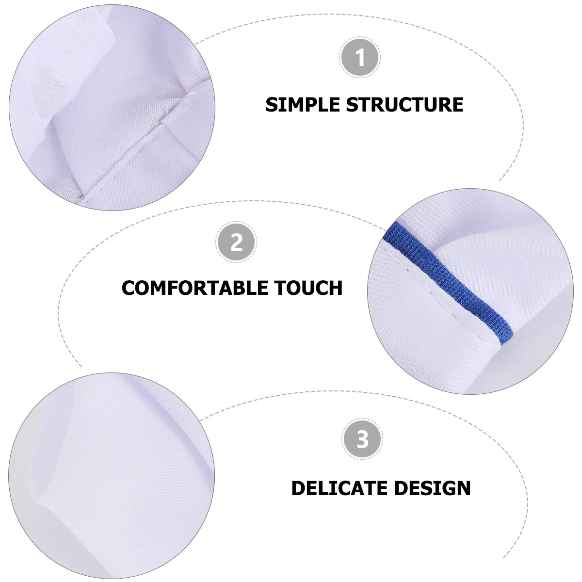 2Pcs Oil Resistant Mushroom Shape Working Hats Durable Cotton Polyester Chef Hat for Restaurant Kitchen Chef Hat