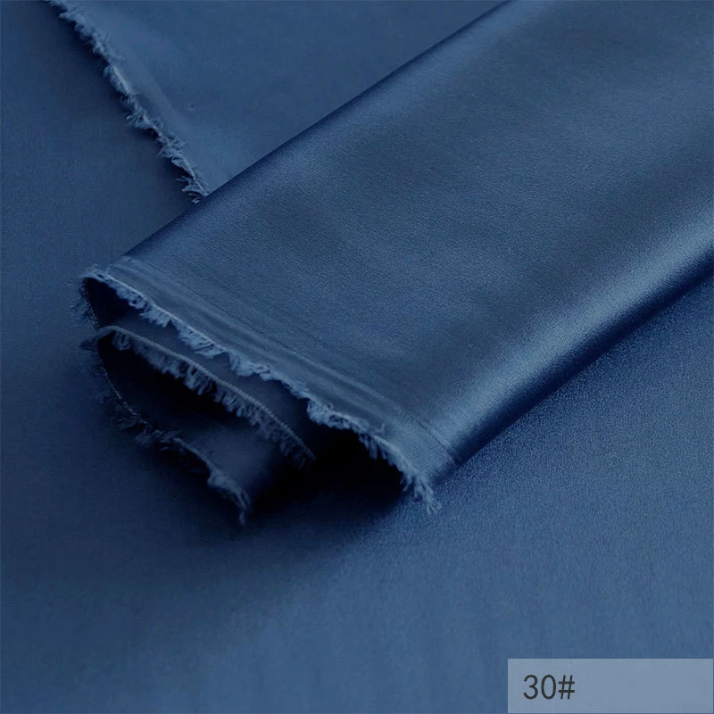 

10 Meters 19 Mm Silk Satin Fabric 100% Pure Mulberry Gray Green Black Blue Colors 114 cm 45'' Width 81 Gsm