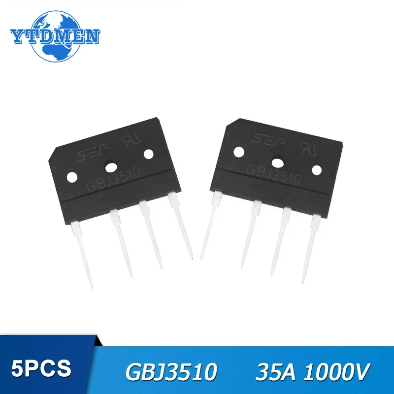 5PCS Diode Bridge Rectifier GBJ1510 GBJ2510 GBJ3510 GBU1510 GBU3510 Rectifiers Kit