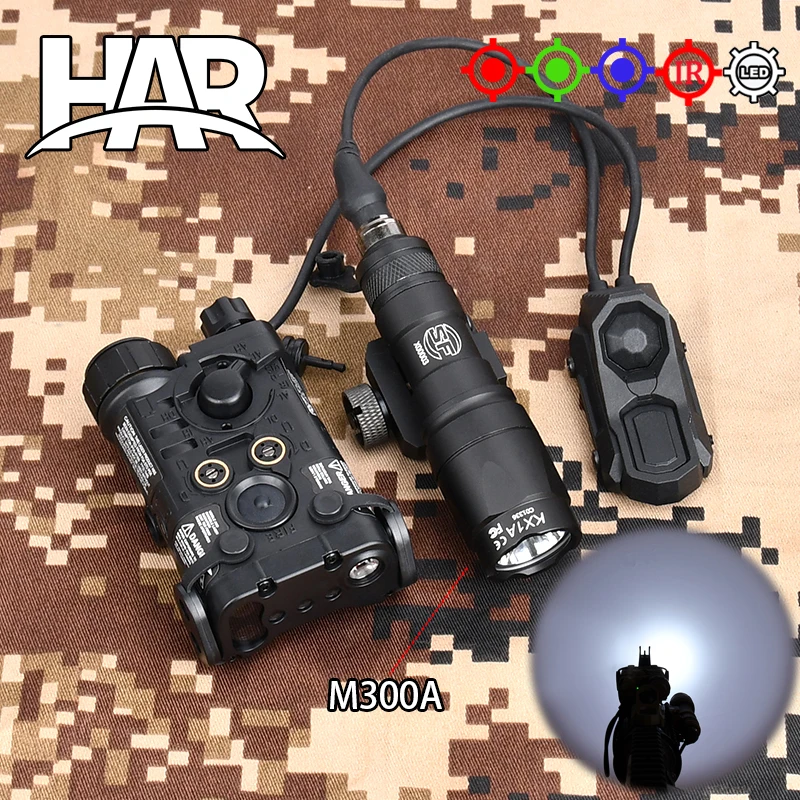 

WADSN NGAL Nylon M600 M300 Surefir M300A M600C Scout Light With AXON Dual Control Switch Fit 20MM Rail