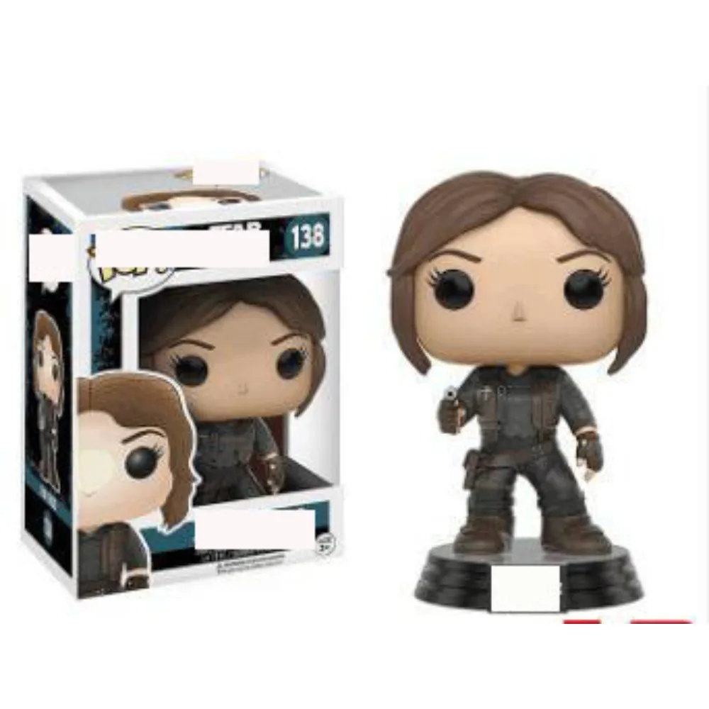 Funko Pop Star Wars Action Figures Jyn Erso Darth Vader Cassian Andor Collection Doll Mini Toy Model for Children Birthday Gift