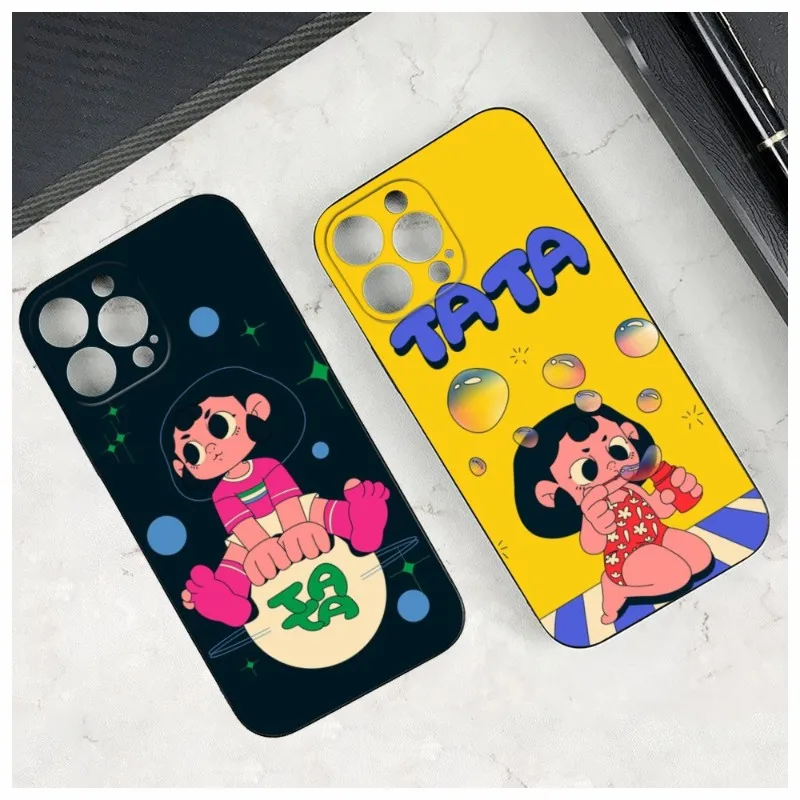 Cartoon TATA World Masterpiece Phone Case For Iphone 14 12 11 13 Pro Max Mini X XR XS 7 8 Max SE 2020 Soft Phone Covers