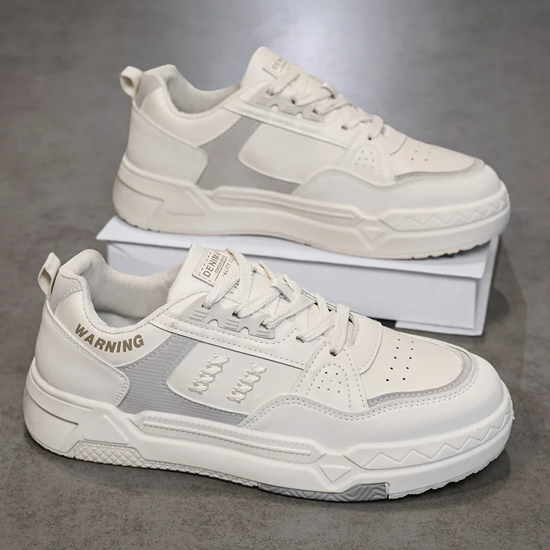 

Мужская повседневная обувь Кроссовки на толстой подошве Весенний сезон Универсальные белые туфли для досок Спортивная модная обувь Повседневная и универсальная