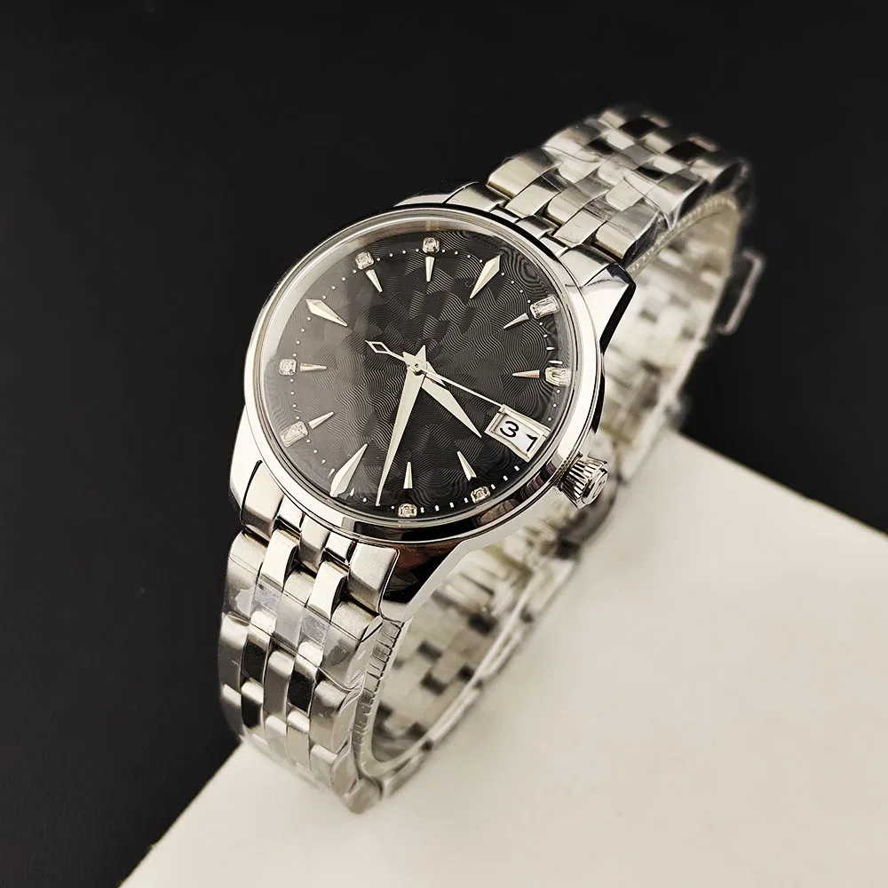 2026 Hot 33mm Silver Presage Cocktail Time for NH35 movement Ladies' watch Customized logo suitable for NH35 movement watches