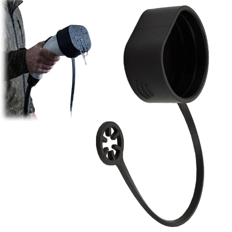 For Type 2 EV Charger Protective Cover Outdoor Cable Dustproof Waterproof TPE Cap Electric Vehicle Charging Station Connector