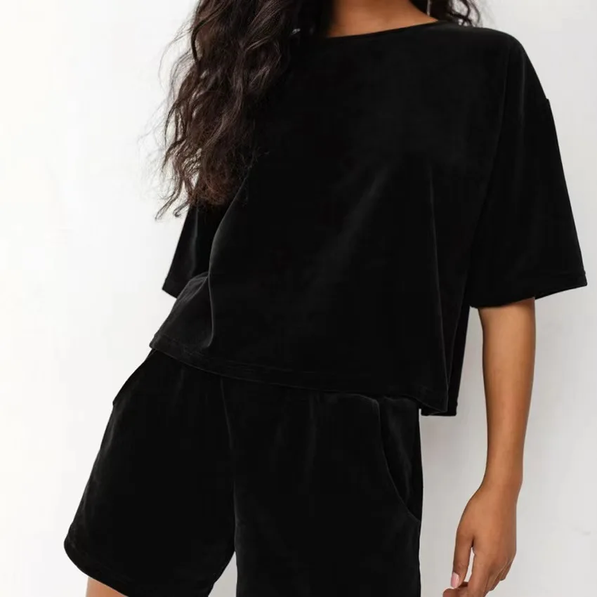 Faionable losse ronde Ne ort Sve top en orts set dames herfstcollectie comfortabele casual outfit combo