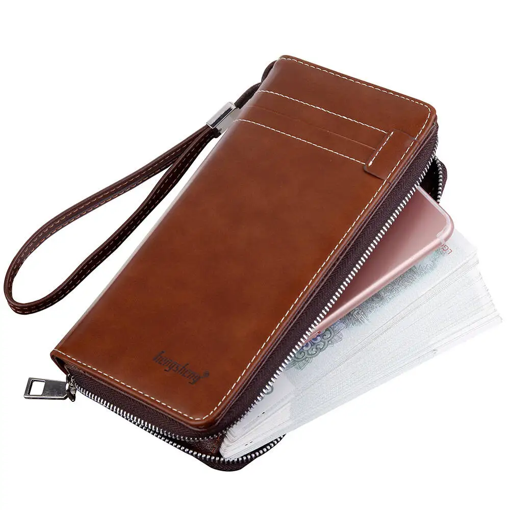 New Large Capacity RFID Anti-Magnetic Passport Holder with Zipper Multi-Function Travel Wallet for Documents And Tickets Wallet
